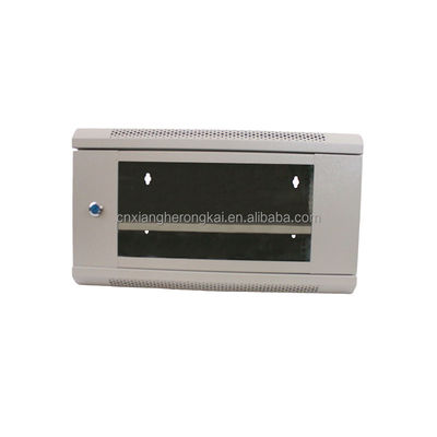 Cabinet de red personalizado 6U Negro Cabinet de rack de servidor con material de acero laminado en frío