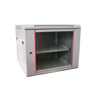 Servicio OEM Estándar de 19 pulgadas de doble sección de montaje de pared 9U 12U gabinete de red de rack