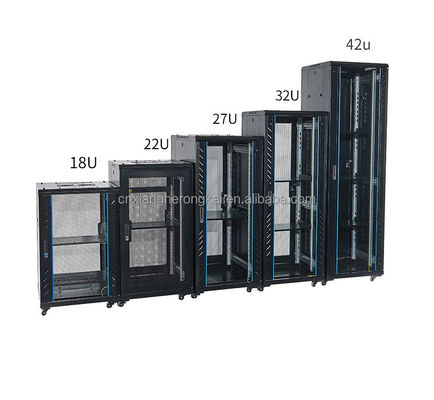 SPCC Acero laminado en frío 4u 6u 9u 12u 22u 27u 32u 36u 42u 47u Armario de servidores estándar