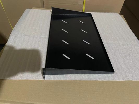 Tela de teclado con ventilación de acero laminado en frío de 1U SPCC para la bandeja de comunicación de montaje en bastidor