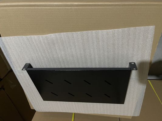 Tela de teclado con ventilación de acero laminado en frío de 1U SPCC para la bandeja de comunicación de montaje en bastidor