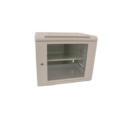 SPCC de acero laminado en frío montaje de la pared de la red de servidores de rack 450 * 530 * 400 puerta de vidrio endurecido