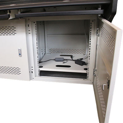 Último diseño de la consola de la sala de control de muebles de oficina con dos llaves de bloqueo y servidor OEM