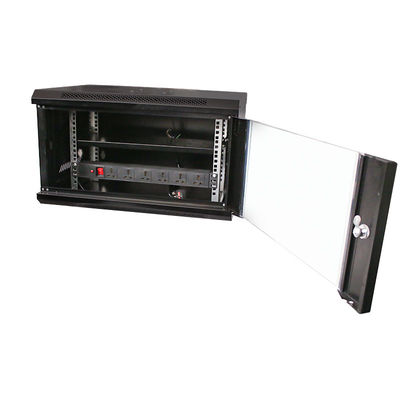 Estantes personalizados 19 pulgadas 6U montado en la pared Cabinet abierto de red con servicio OEM opcional