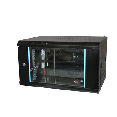 Estantes personalizados 19 pulgadas 6U montado en la pared Cabinet abierto de red con servicio OEM opcional