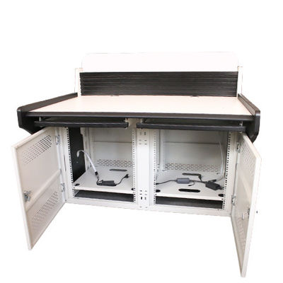 Cabinet de red de acero laminado en frío SPCC para la consola de monitoreo en la sala de control con abastecimiento