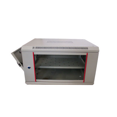 Sala de servidores de la red de gabinete de pared con ventiladores y OEM servidor 6U montaje de bastidor