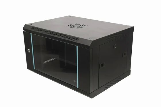 6U Cabinet de montaje en la pared más popular 19 pulgadas Rack de red con dos llaves de bloqueo incluidas