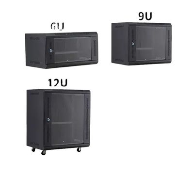 4u 6u 12u 18u Repuesto de servidores de montaje en pared interior con material de acero laminado en frío SPCC