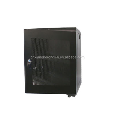 Dos llaves de bloqueo 12U Red montada en la pared CCTV Server Rack Cabinet para el Proyecto CCTV