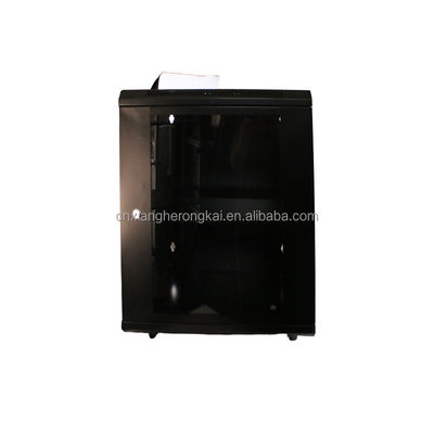 Dos llaves de bloqueo 12U Red montada en la pared CCTV Server Rack Cabinet para el Proyecto CCTV