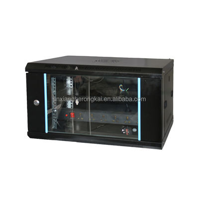 Cabinet de montaje en la pared de la puerta de vidrio para el acero laminado en frío SPCC 4U 6U 8U 12U 22U