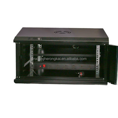 Cabinet de montaje en la pared de la puerta de vidrio para el acero laminado en frío SPCC 4U 6U 8U 12U 22U