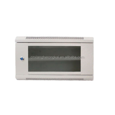 Mini Servidor Puerta de cristal de rack pequeña DDF 6U montaje en la pared gabinete de red para la caja de la pared de datos