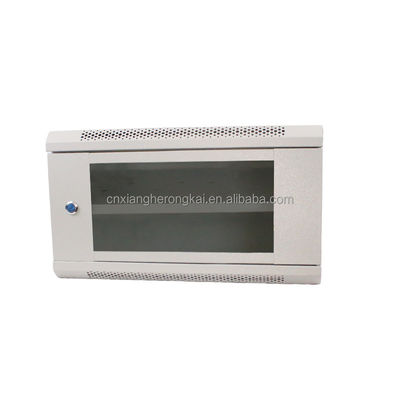 Mini Servidor Puerta de cristal de rack pequeña DDF 6U montaje en la pared gabinete de red para la caja de la pared de datos