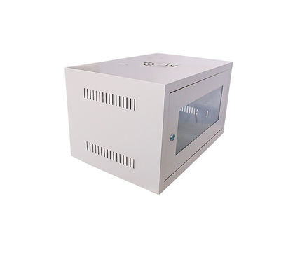 Suministro directo Repuesto de servidores blanco 6U para el gabinete de red Cable de entrada cubierta superior incluida