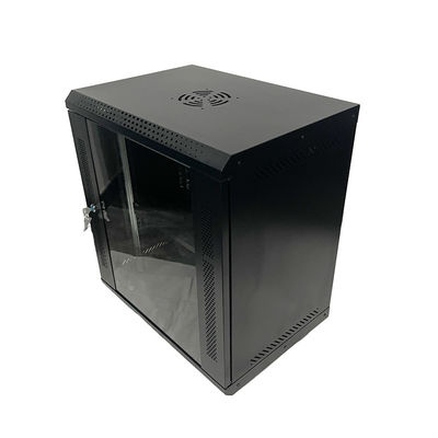 9U 12U Cabinet de puertas de red de montaje en la pared Rack 6U Server Rack Cabinet para sala de servidores