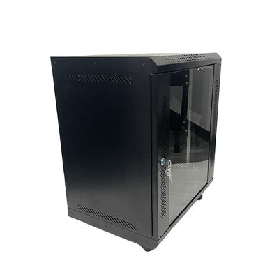 9U 12U Cabinet de puertas de red de montaje en la pared Rack 6U Server Rack Cabinet para sala de servidores