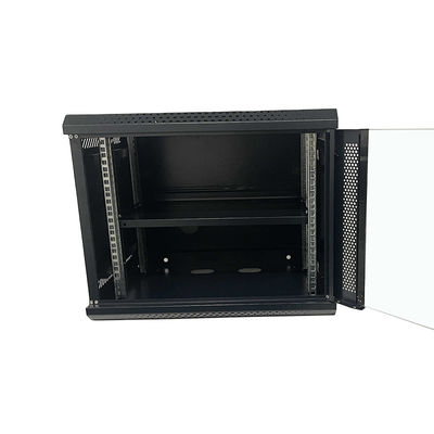 SPCC acero laminado en frío de 19 pulgadas montaje de pared gabinete de rack de servidor para CCTV en la sala de servidores