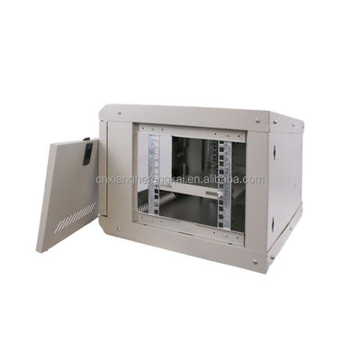 Cabinet de red personalizado 6U Negro Cabinet de rack de servidor con material de acero laminado en frío