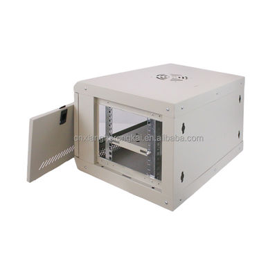 Cabinet de red personalizado 6U Negro Cabinet de rack de servidor con material de acero laminado en frío