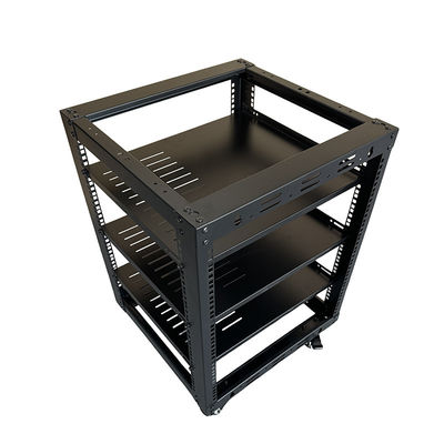 12u Servidor de soporte de doble remachado 19' soporte de montaje de soporte de soporte con SPCC acero laminado en frío