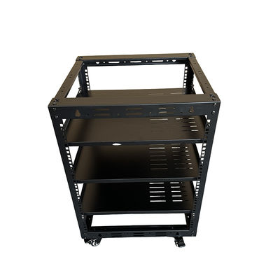 12u Servidor de soporte de doble remachado 19' soporte de montaje de soporte de soporte con SPCC acero laminado en frío