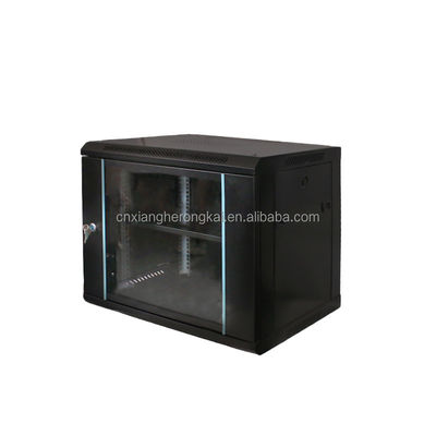 Productos de stock 9u 4u 6u 9u 12u gabinete de red plano servidor gabinete de rack montado en la pared