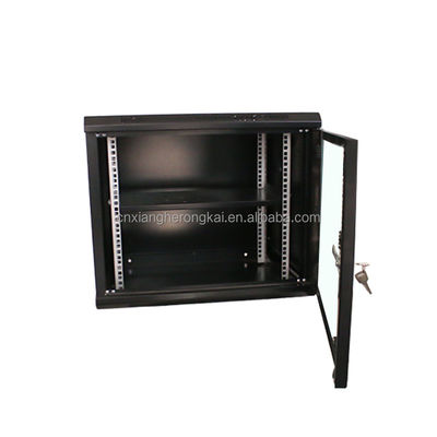 Productos de stock 9u 4u 6u 9u 12u gabinete de red plano servidor gabinete de rack montado en la pared