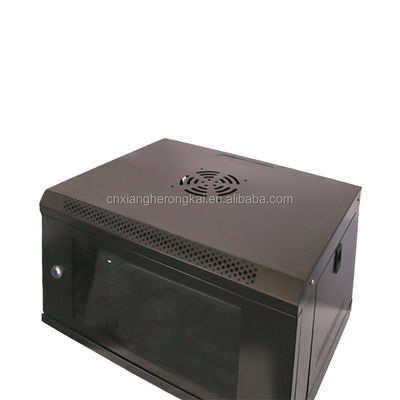 Sala de servidores pequeña 19 pulgadas Cabinet de red de puerta de cristal para organización fácil de servidores