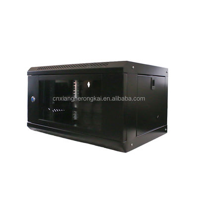 Sala de servidores pequeña 19 pulgadas Cabinet de red de puerta de cristal para organización fácil de servidores