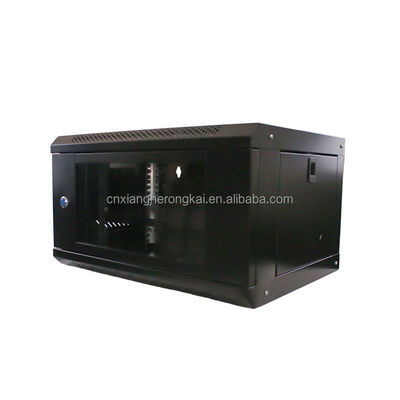 Sala de servidores pequeña 19 pulgadas Cabinet de red de puerta de cristal para organización fácil de servidores