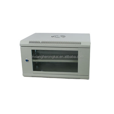 Cabinet de rack de servidores de red de 19 pulgadas 6U de pared estándar en acero laminado en frío SPCC