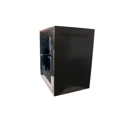 12U Cabinet de red montado en la pared Panel lateral extraíble Sin centro de datos de moho privado Pared